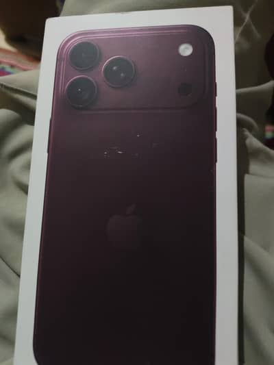 18 pro max 256 burgundy non active box pack