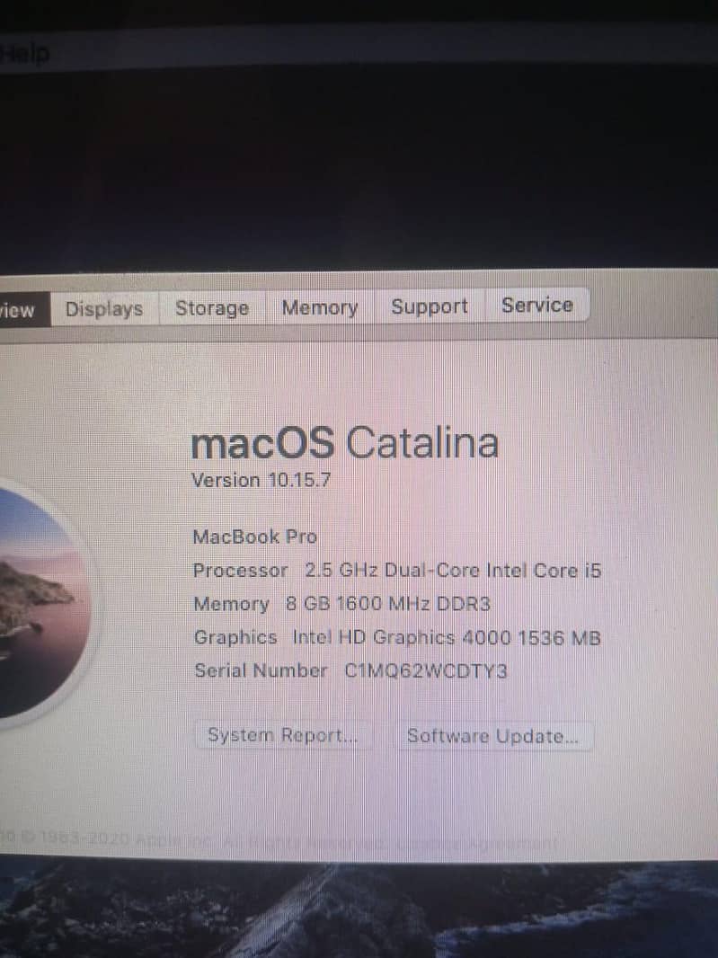 MacBook pro 11 generation 9