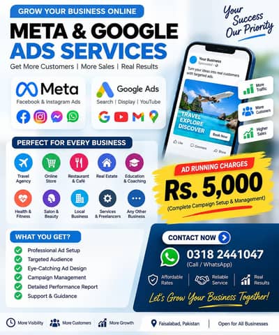  Grow Your Business with Professional Meta & Google Ad