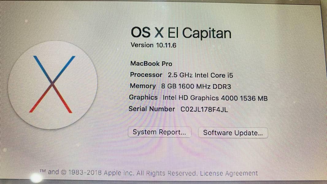 MacBook pro 2012 2