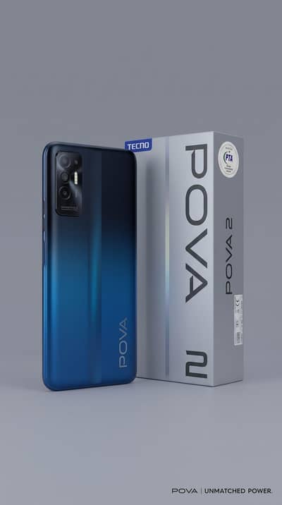 TECNO POVA 2 (6GB/128GB) - PTA Approved, 7000mAh Battery, Original Box