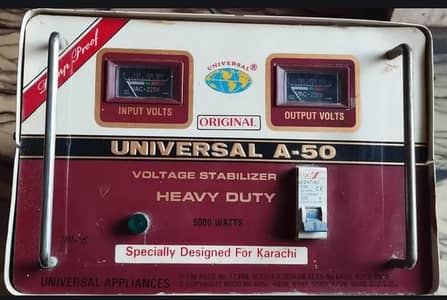 Universal A-50 Heavy Duty voltage