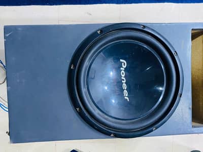 Pioneer woofer & Rockmars amplifier