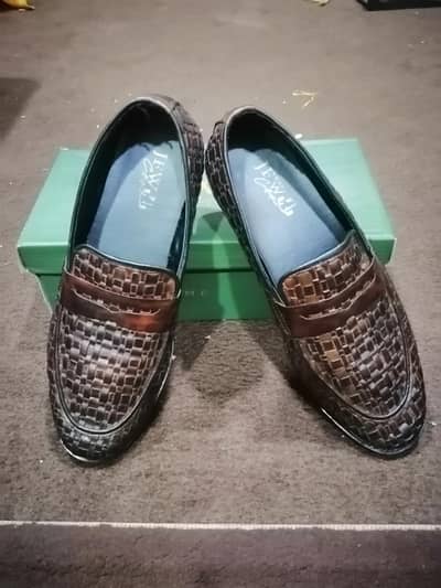 Brand New Premium Woven Leather Loafers