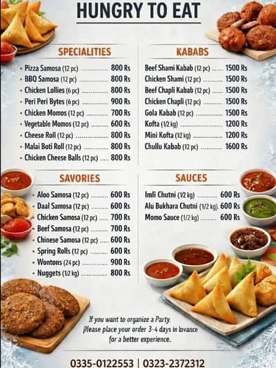 Homemade Fresh Frozen Snacks in Karachi | Samosa, Kabab & Nuggets
