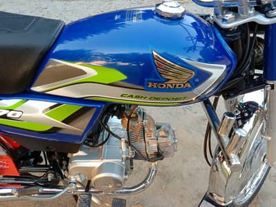 Honda CD 70 — 2025 Model | Blue Color