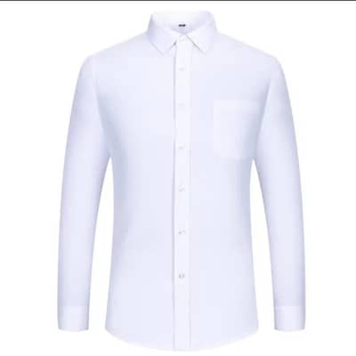 A Z SHIRTS White Formal Cotton Shirt - New
