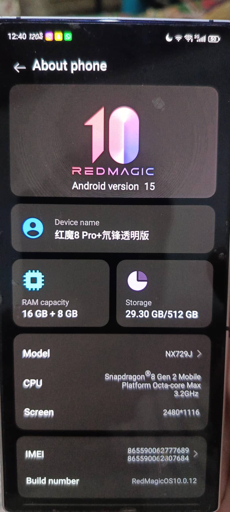 red magic 8 pro + global version 5