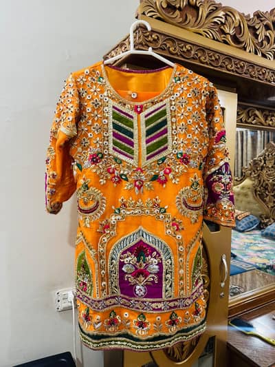 short shirt & garara 3 piece