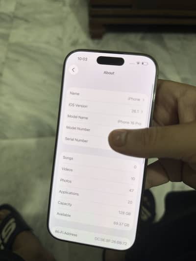 Apple iPhone 16 Pro mdm iOS 26.1 for details see my second add