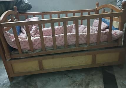 Baby Wooden Cot / Baby Crib – 9/10 Condition | No Damage