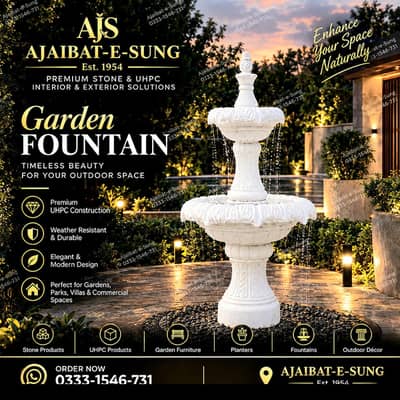 Premium Garden Fountain / Lawn Fountain / Waterfall / Water Feature