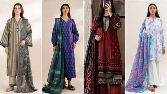 Sapphire J Original Branded 3 piece lawn suit Stitched women dress