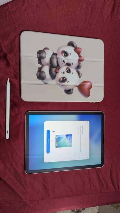 Apple ipad air 4 64 gb 10/10 scratchless with full Box pink color