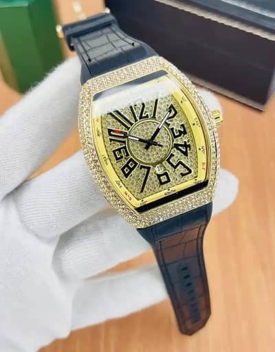 Diamond Stone Men's Luxury Watch