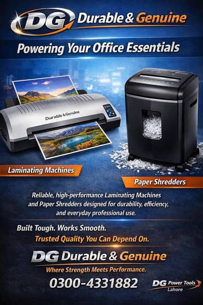 Typewriter, Paper Shredder and Laminator machine 0300-4331882