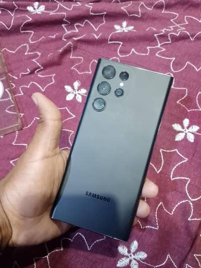 Samsung Mobile S22 Ultra black colour 12/256 gb