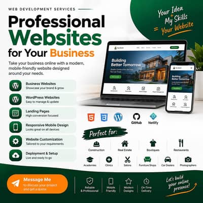 AI Web Developer | Business & E-Commerce Websites