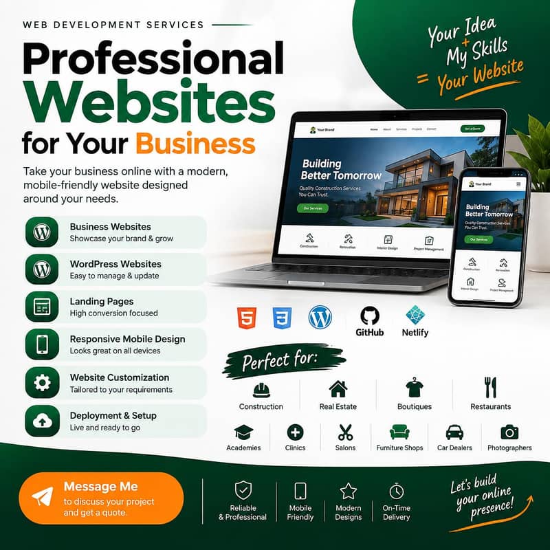 AI Web Developer | Business & E-Commerce Websites 0