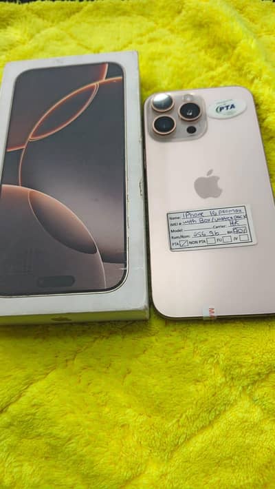 Apple iPhone 16 Pro Max 90health dual physical with box detail neche