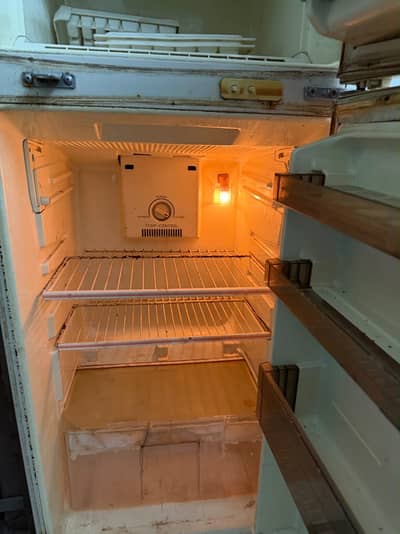 Medium size fridge. Used.