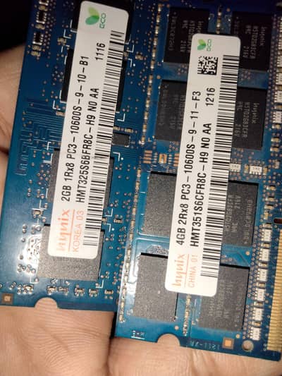 Hynix 2GB + 4GB DDR3 1333 Laptop RAM (Combo)