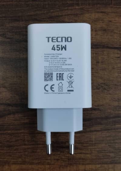 Infinix/ Tecno 45w Geniune Charger