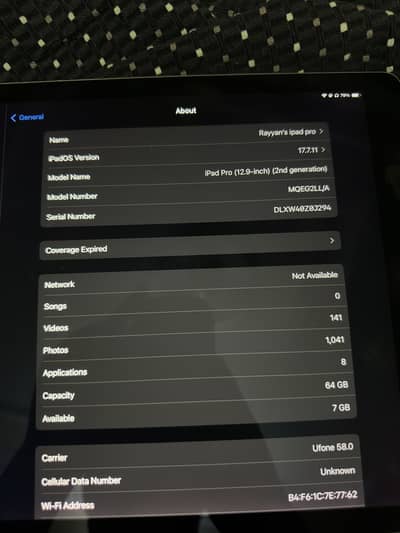 IPAD PRO 2ND GEN 12.9INCH 2017