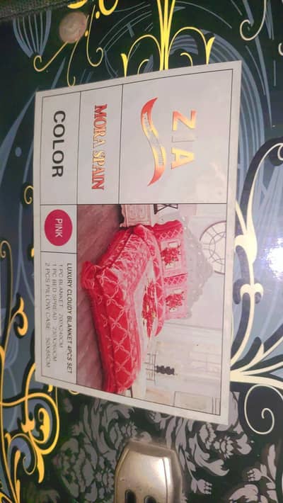 Velvet bedsheet with blanket