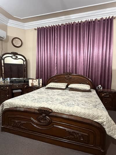 Pure Wooden bed set