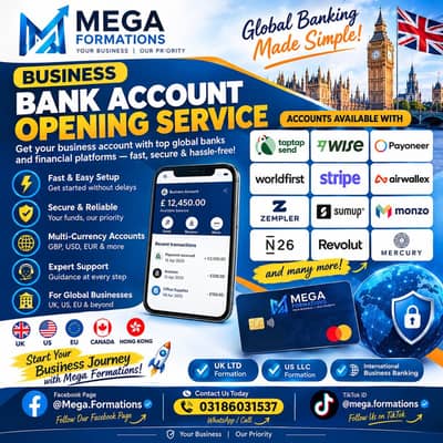 UK LTD Formation along with payment gateways
