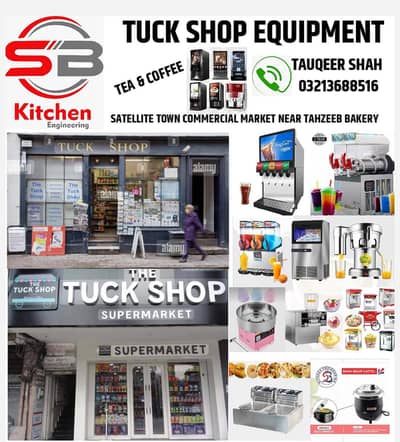 Tuck Shop Equipment solution Pop corn candy flow's slush sweet elec