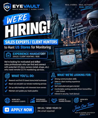 Need sales expert/client hunter