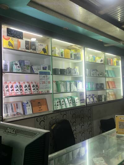Complete Mobile Shop Setup for Sale Counters, CCTV, UPS, PC