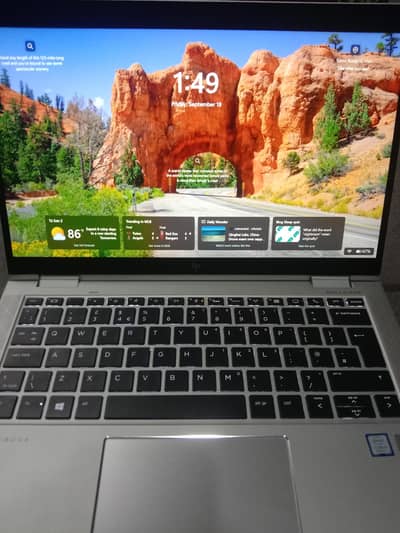 HP Elitebook 8gbram 512SSD corei5 8th Generation 360 Rotated and touch