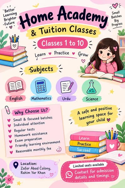 Home Academy & Tuition Classes – Classes 1 to 10