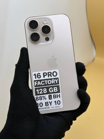 Apple iPhone 16 Pro 128 GB Factory unlock 88% Battery Health
