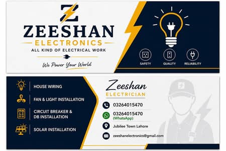 Electrician for House Wiring, Lighting & Solar Installation