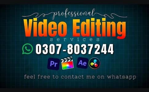 Youtube Video Editor/ Editing Services for YouTube Insta TikTok