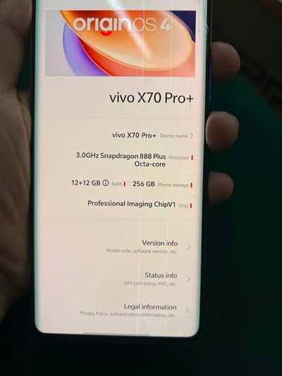 VIVO X70 PRO+ EXCHANGE POSSIBLE