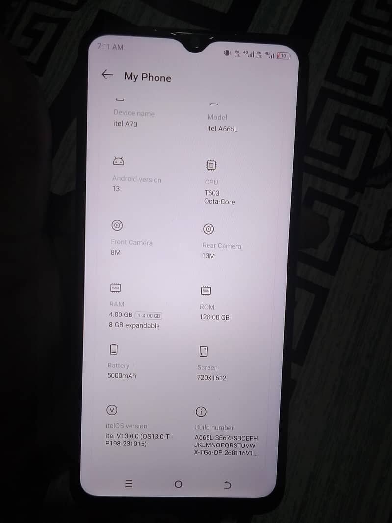 Itel A70 7