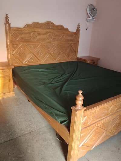 Double bed with dressing table