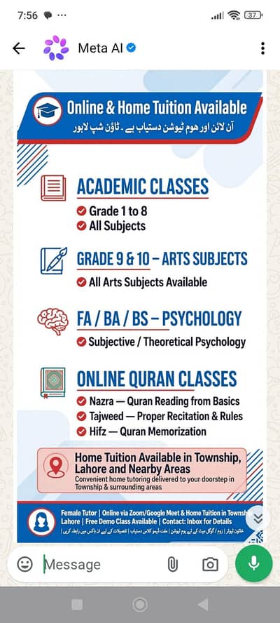 home and online teaching