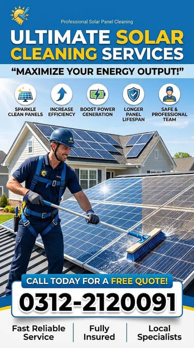 GET YOUR SOLAR PANEL CLEANED