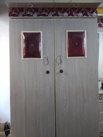 3 Palli Used Wooden Almari – Good Condition