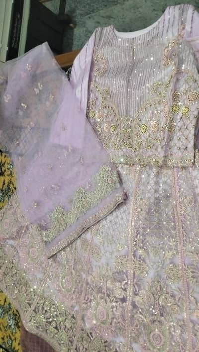 leveder colour awsom lenga in net fabric