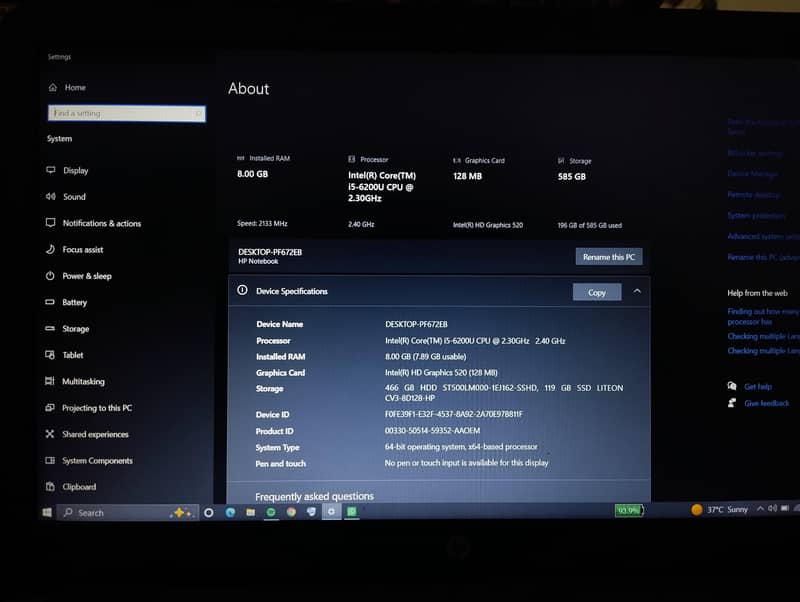 Core i5 6th Generation 1