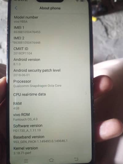 Vivo Y85