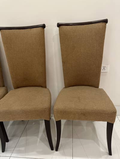 6 dinning chair with wooden table