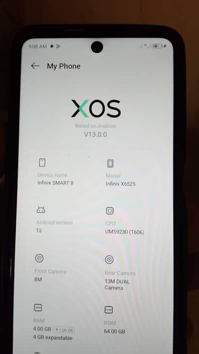 Infinix Smart 8 4,64